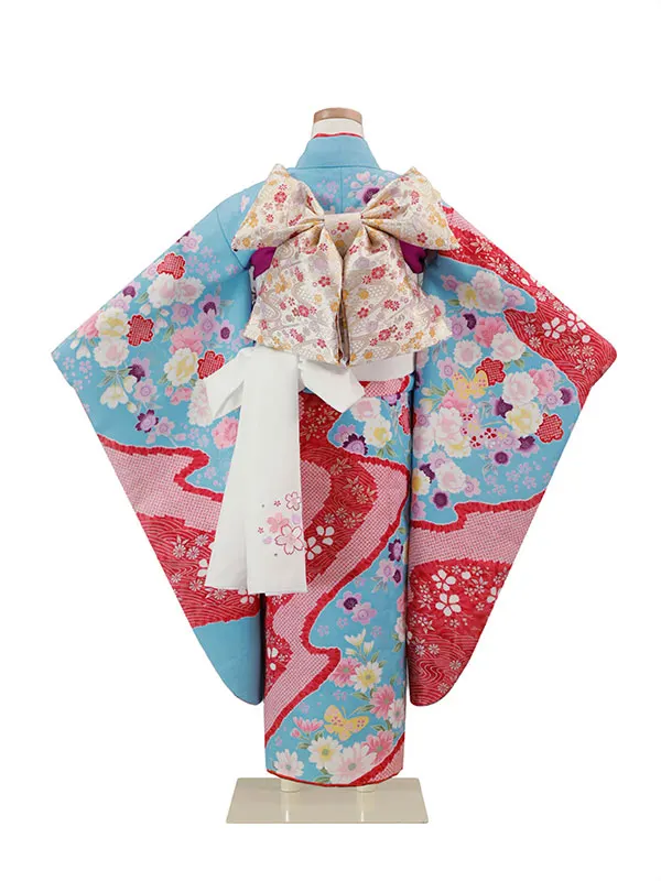 7歳(四つ身)水色 七五三