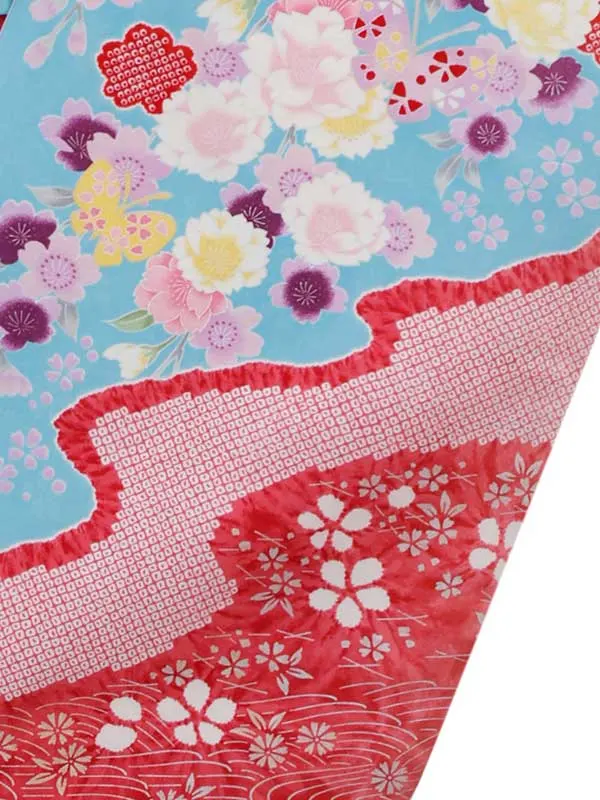 7歳(四つ身)水色 七五三