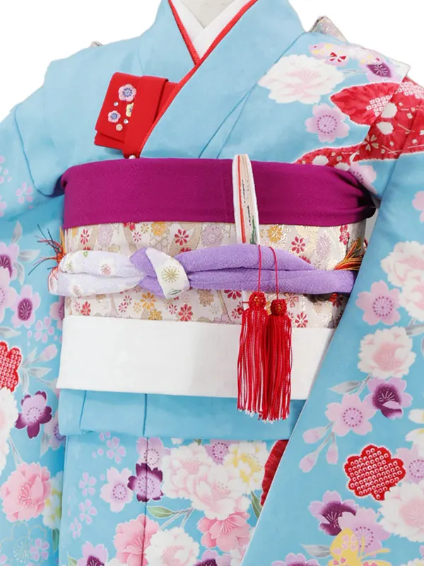 7歳(四つ身)水色 七五三