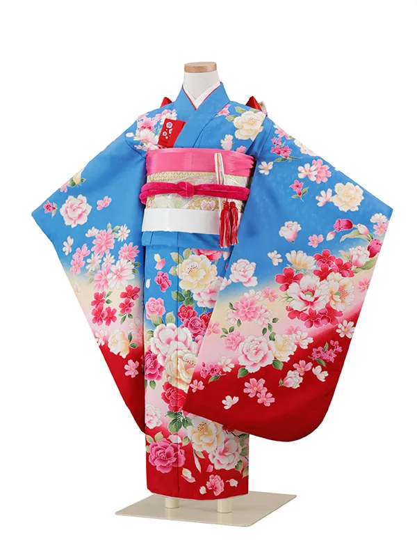7歳(四つ身)青 七五三