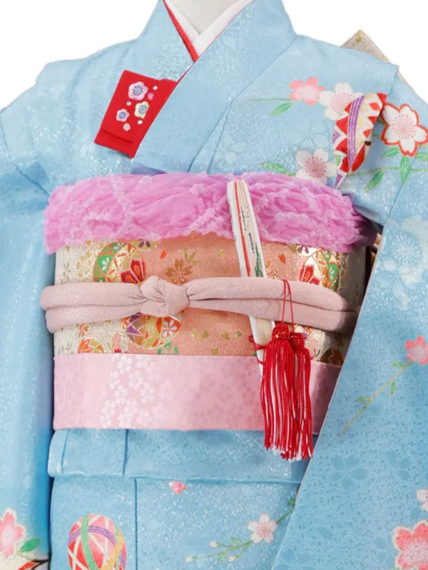 7歳(四つ身)水色 七五三
