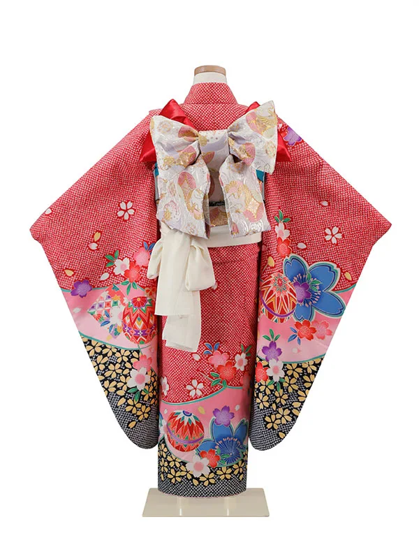 7歳(四つ身)赤 七五三