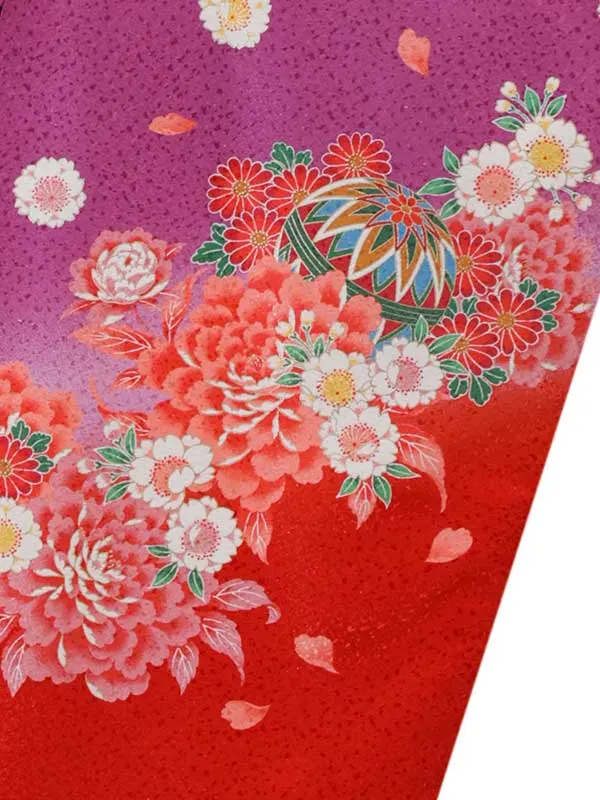 7歳(四つ身)紫 七五三