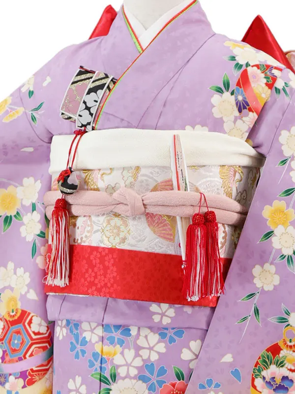 7歳(四つ身)紫 七五三