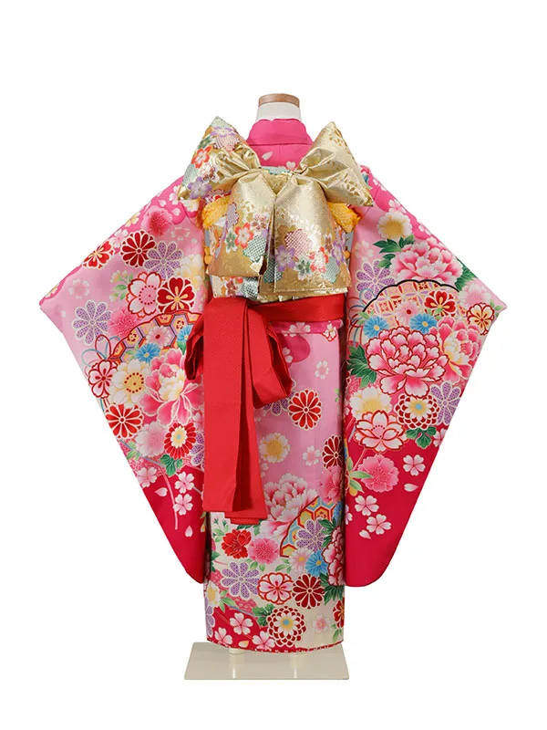 7歳(四つ身)ﾋﾟﾝｸ 七五三