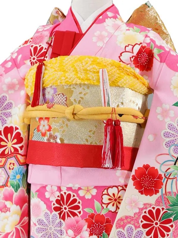 7歳(四つ身)ﾋﾟﾝｸ 七五三