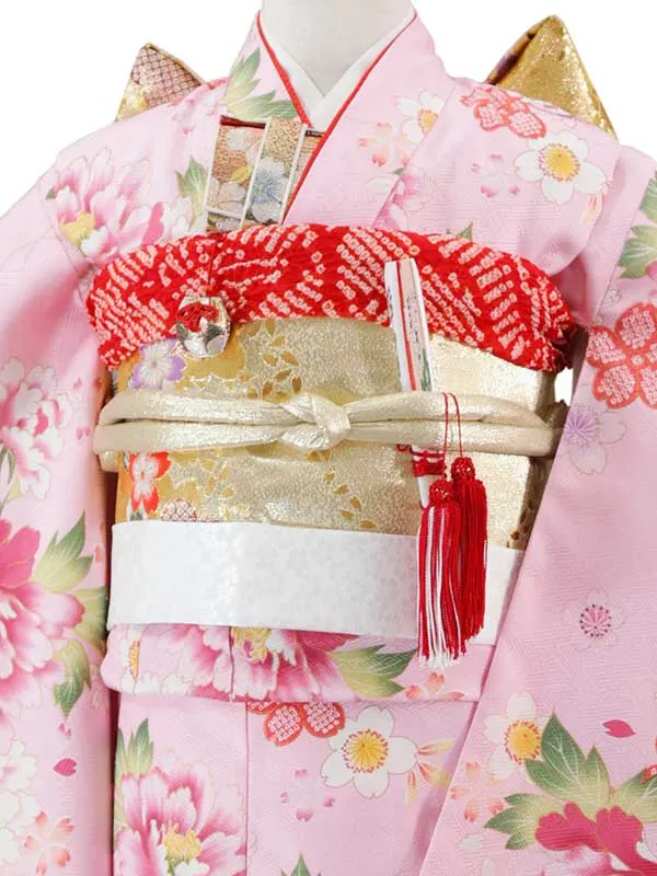 7歳(四つ身)ﾋﾟﾝｸ 七五三