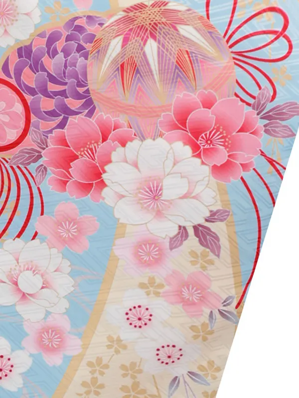 6歳(四つ身)水色 七五三