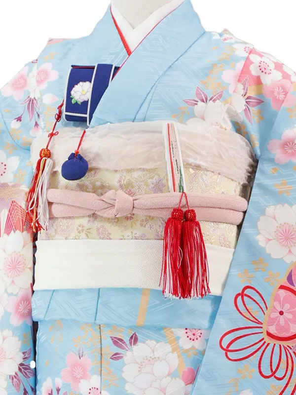 6歳(四つ身)水色 七五三