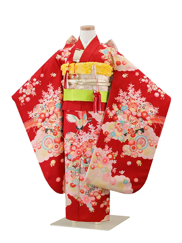 6歳(四つ身)赤 七五三