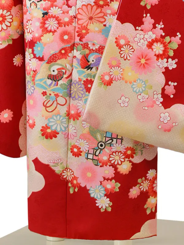 6歳(四つ身)赤 七五三