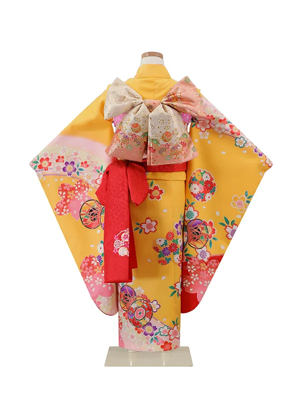 7歳(四つ身)黄 七五三