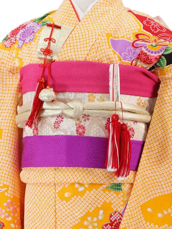 7歳(四つ身)黄 七五三