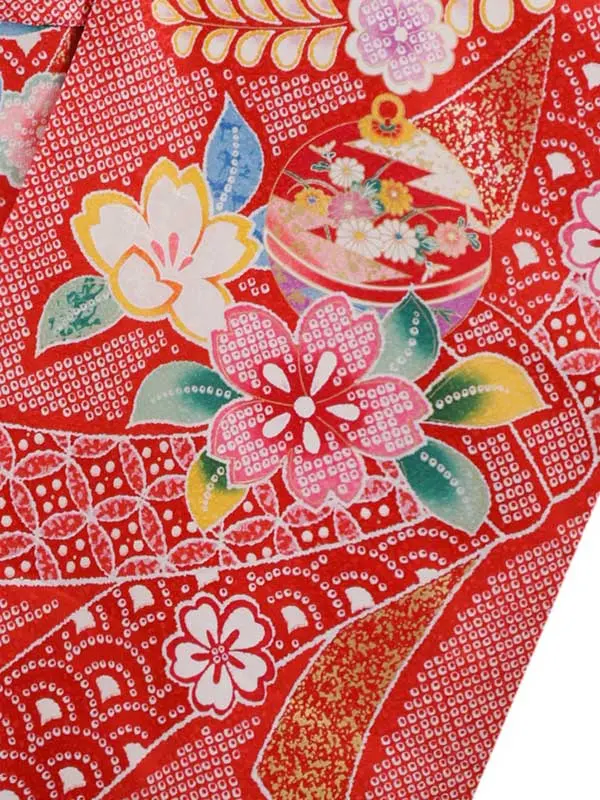 6歳(四つ身)赤 七五三