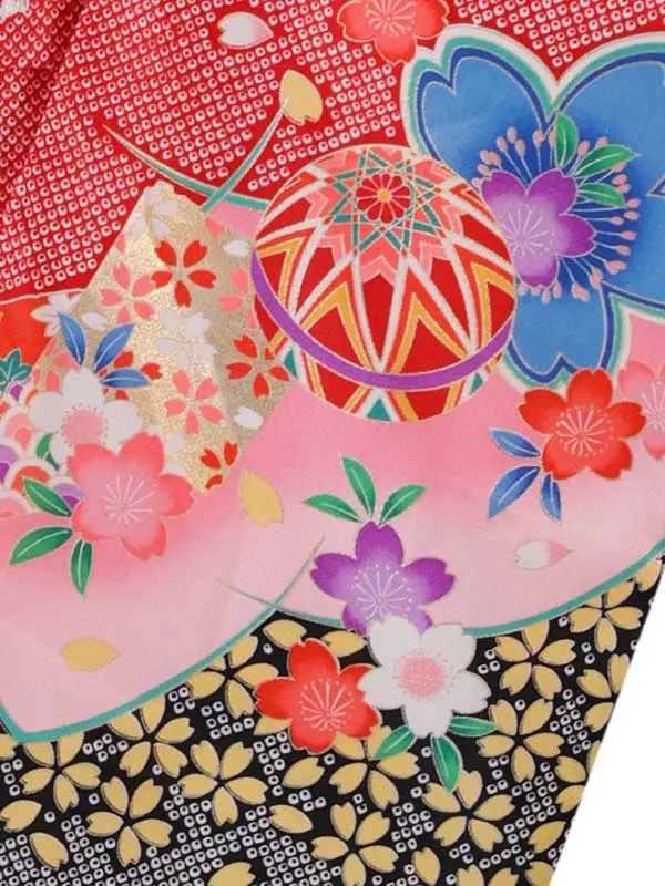 6歳(四つ身)赤 七五三