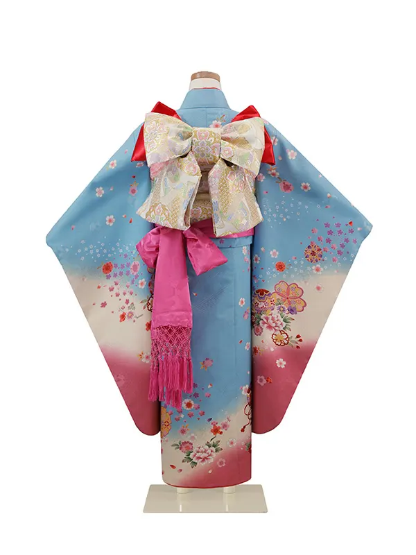 6歳(四つ身)水色 七五三