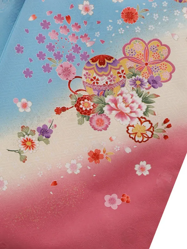 6歳(四つ身)水色 七五三