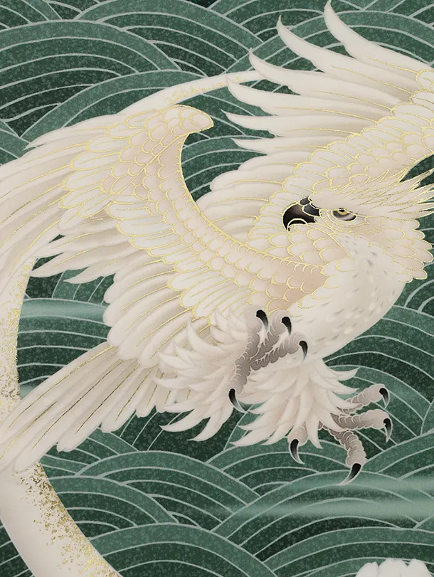 男児産着 お宮参りレンタル0131 【華徒然】緑