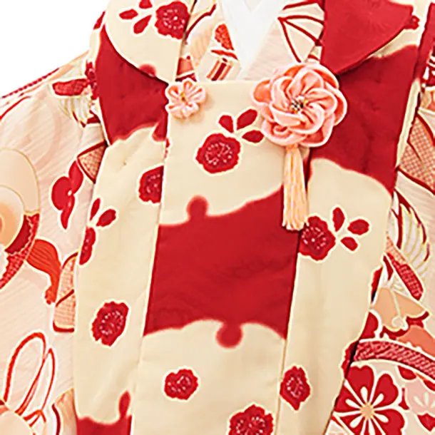 七五三レンタル(3歳女児被布)【京舞】　オリジナルカラー