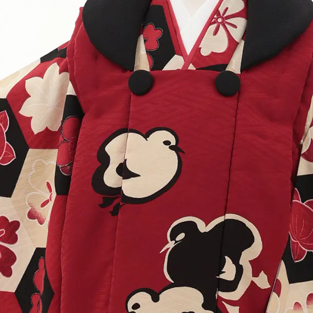 七五三レンタル(3歳女児被布)【モダンアンテナ】オリジナルカラー