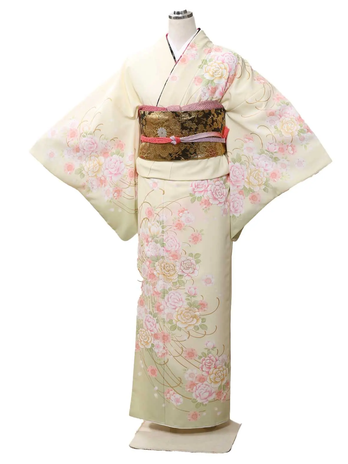 訪問着0001ｸﾘｰﾑ　ﾊﾞﾗ