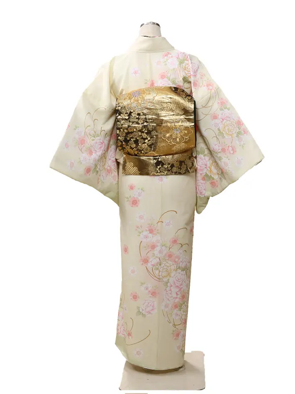 訪問着0001ｸﾘｰﾑ　ﾊﾞﾗ