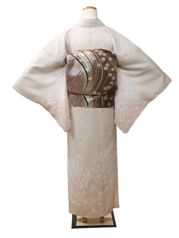 訪問着0003ベージュ　乱菊