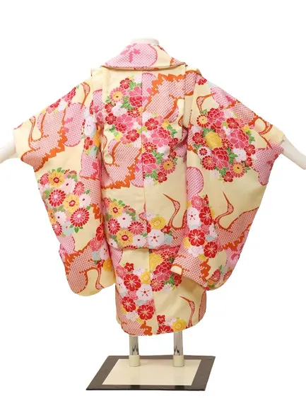 七五三レンタル(３歳女児被布)0005　黄色系