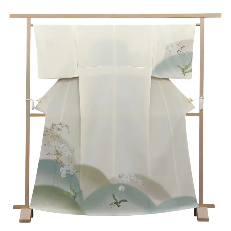 訪問着レンタル　胡蝶蘭/クリーム