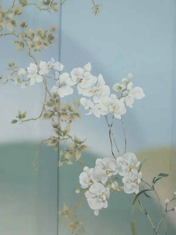 訪問着レンタル　胡蝶蘭/水色