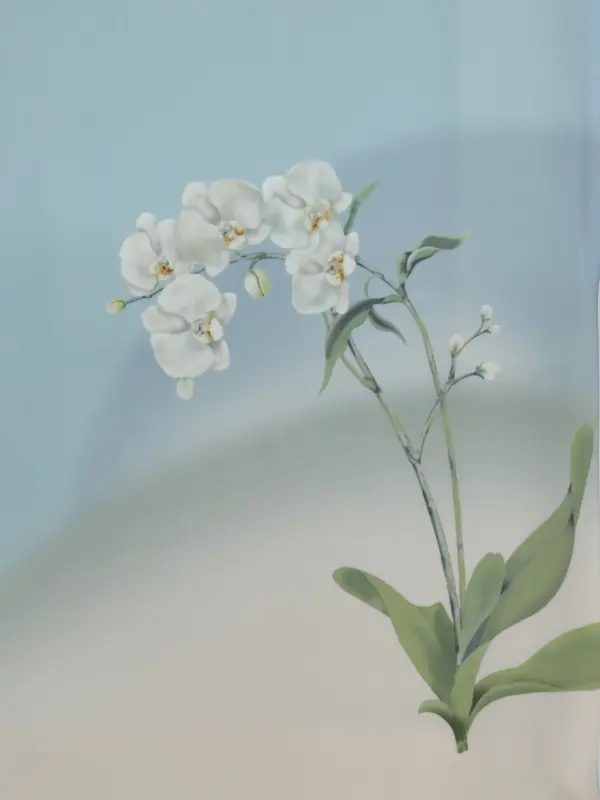 訪問着レンタル　胡蝶蘭/水色