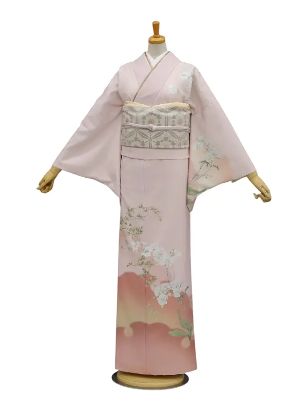 訪問着レンタル　胡蝶蘭/ピンク