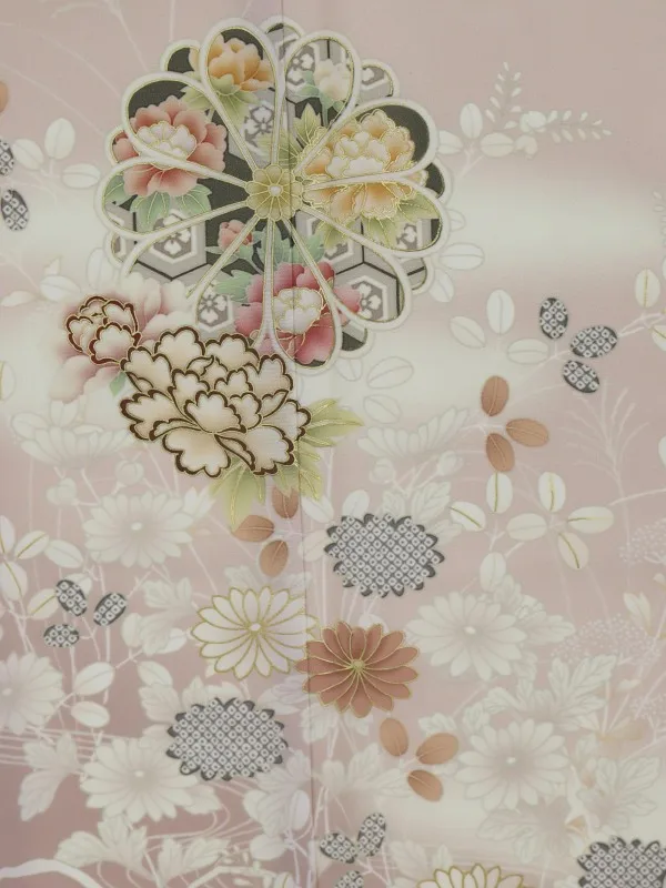 訪問着レンタル　「JAPANSTYLE」菊御所解/ピンク