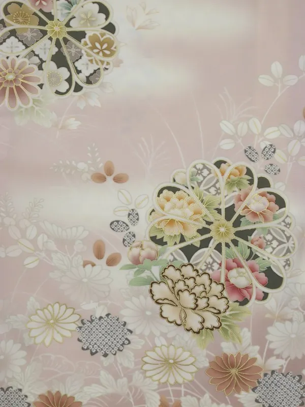 訪問着レンタル　「JAPANSTYLE」菊御所解/ピンク