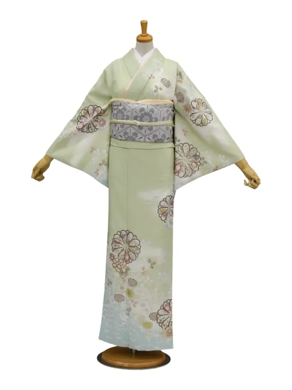 訪問着レンタル　「JAPANSTYLE」御菊所解/グリーン
