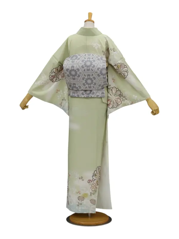 訪問着レンタル　「JAPANSTYLE」御菊所解/グリーン