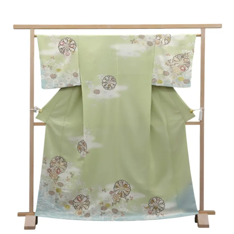 訪問着レンタル　「JAPANSTYLE」御菊所解/グリーン