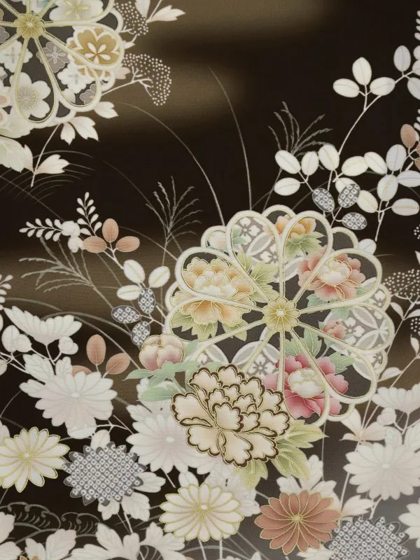 訪問着レンタル　「JAPANSTYLE」菊御所解/ブラウン