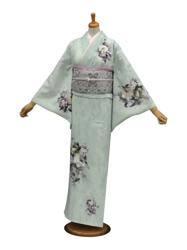 訪問着レンタル　「JAPANSTYLE」洋花/ミント