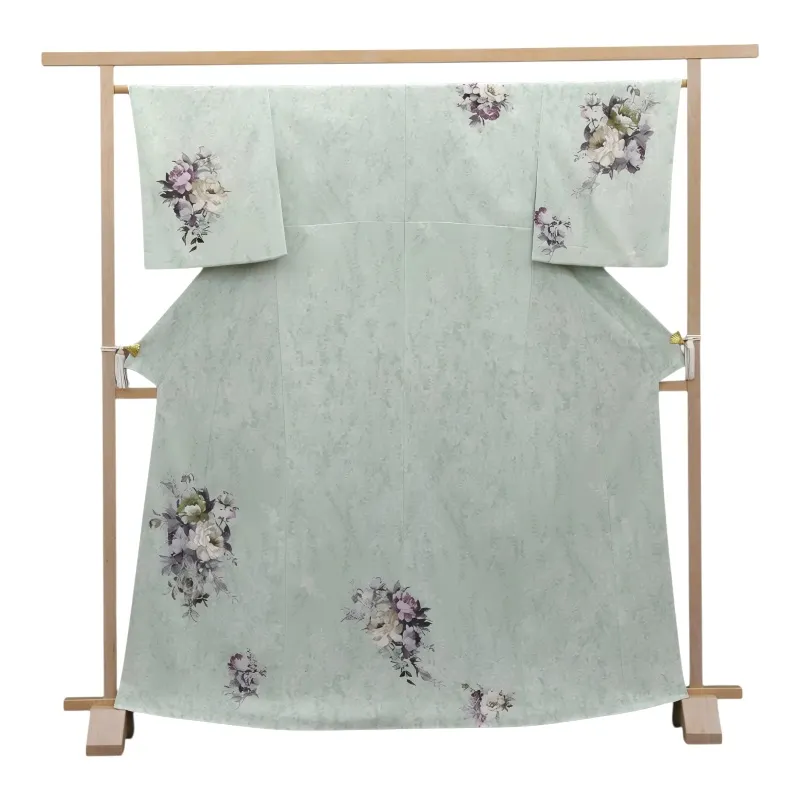 訪問着レンタル　「JAPANSTYLE」洋花/ミント