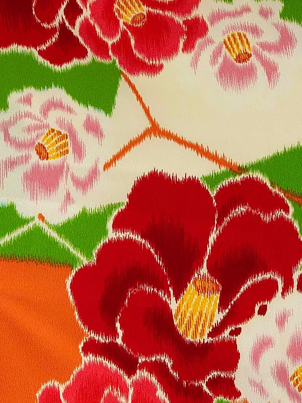 卒業式袴レンタルM1130椿・抹茶×緑