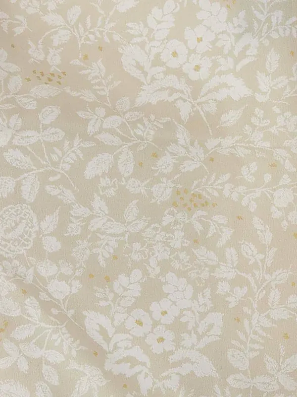 卒業式袴レンタルM1320更紗・ベージュ×ドットライン/パープル