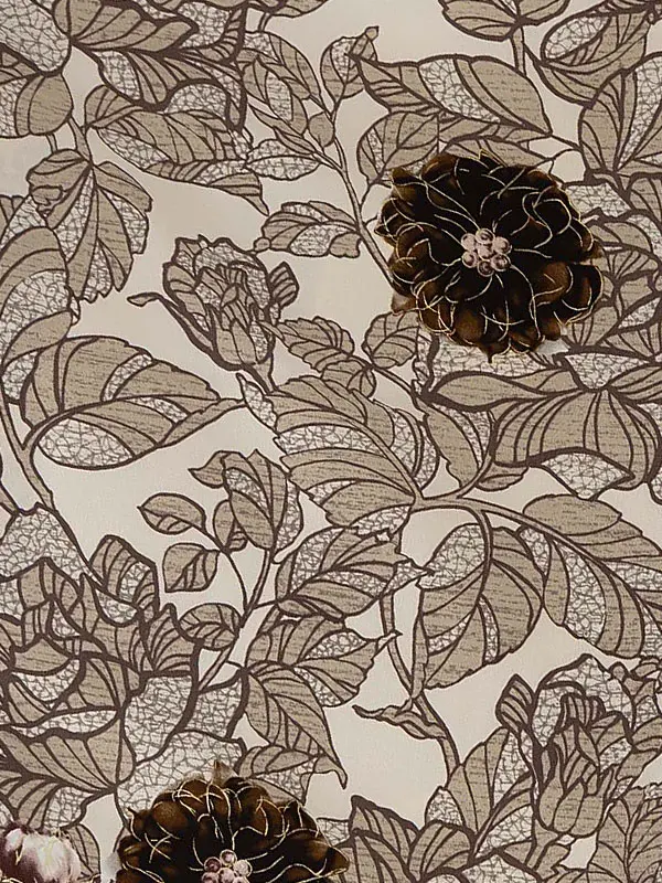 卒業式袴レンタルM1382野バラ・キャメル×黒