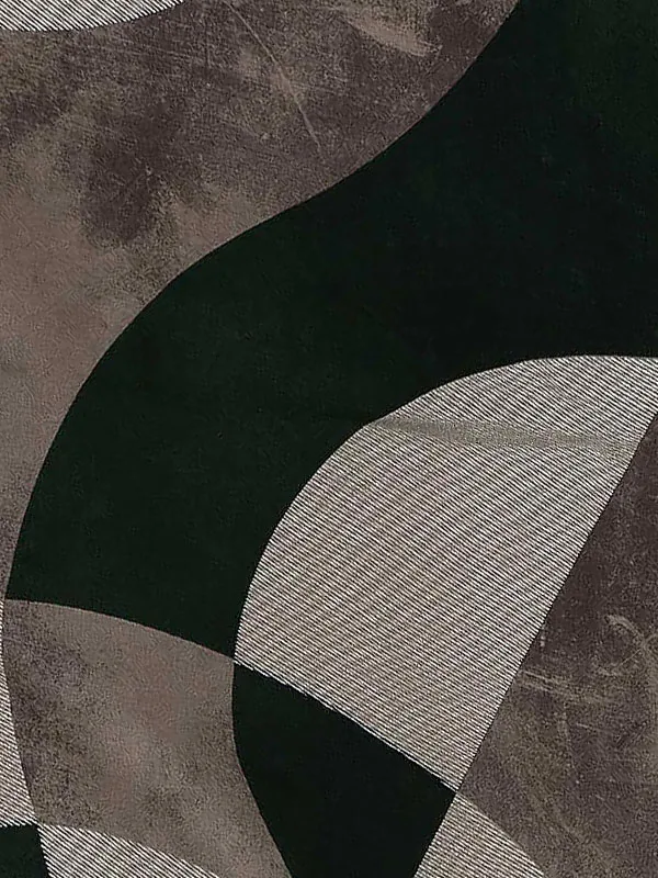 卒業式袴レンタルM1398AリングとBリング・緑×ドットライン/ベージュ