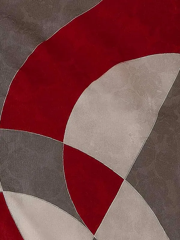 卒業式袴レンタルM1399AリングとBリング・赤×ライン/黒