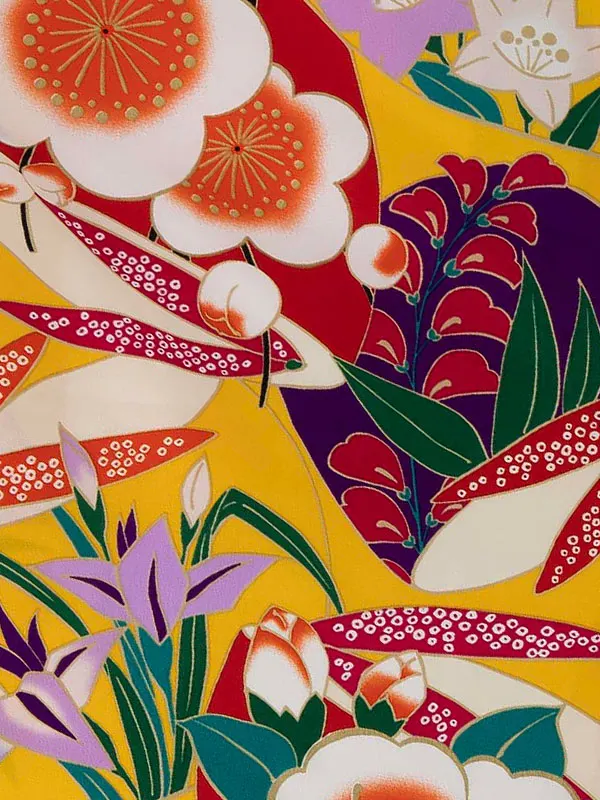 卒業式袴レンタルM0266こっぽり・黄×黒