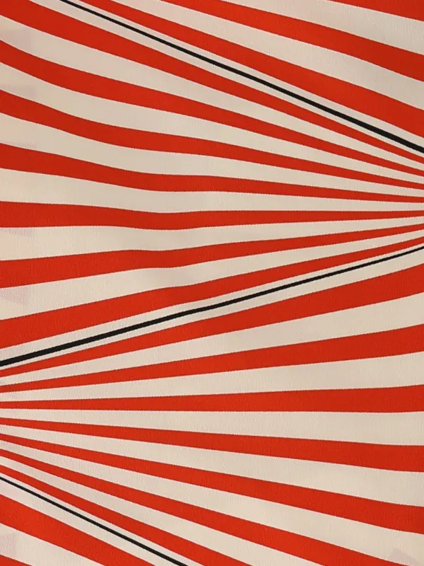 卒業袴M0274ナナメ縞・オレンジ×黒