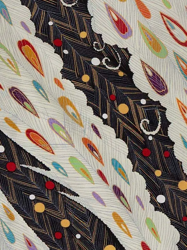 卒業式袴レンタルM0282ピーコック・黒×黒