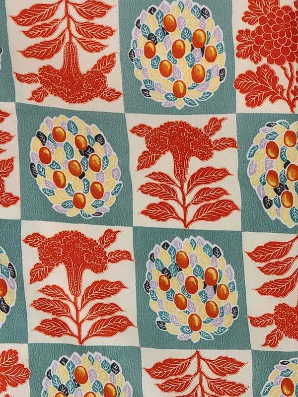 卒業式袴レンタルM0302鶏頭・オフ×オフホワイト