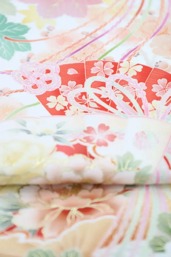 女児産着 お宮参りレンタル【華徒然】百華/真珠色